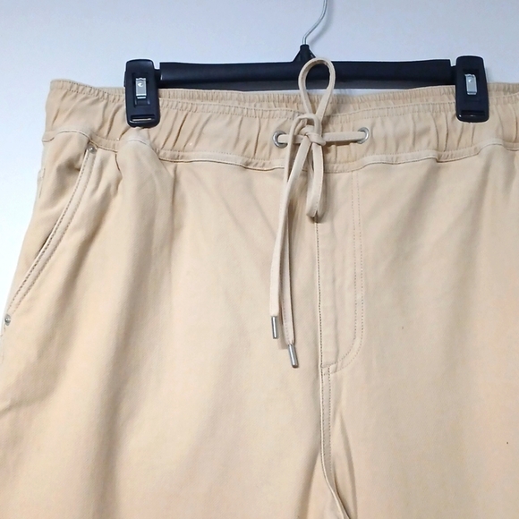 French Connection Tan Pants, Adjustable Waist, Gentle Used, SZ 14, Super Stretch - Picture 2 of 8